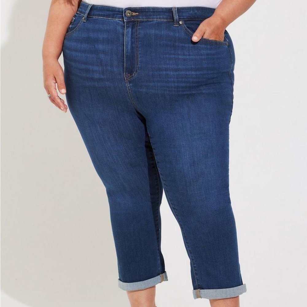 Torrid - Jeans 22 24 Skinny Super Soft Stretch Crop Capri Mid Rise Plus Size New